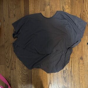 Women's Layered Short Sleeve Top - Black